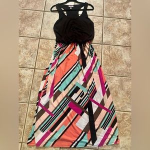 Printed Maci Dress Size Size M